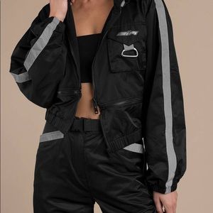 I AM GIA neptune reflective cropped jacket